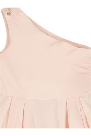 Abito monospalla plissettato ELISABETTA FRANCHI KIDS | EFAB6740TV033C036